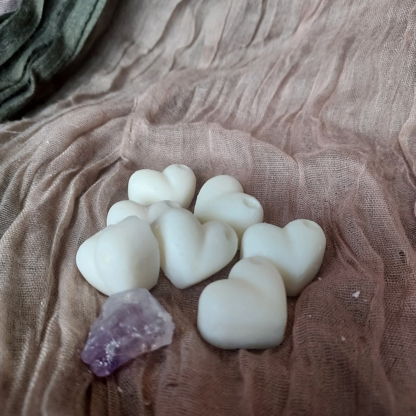 Wax melts with stone