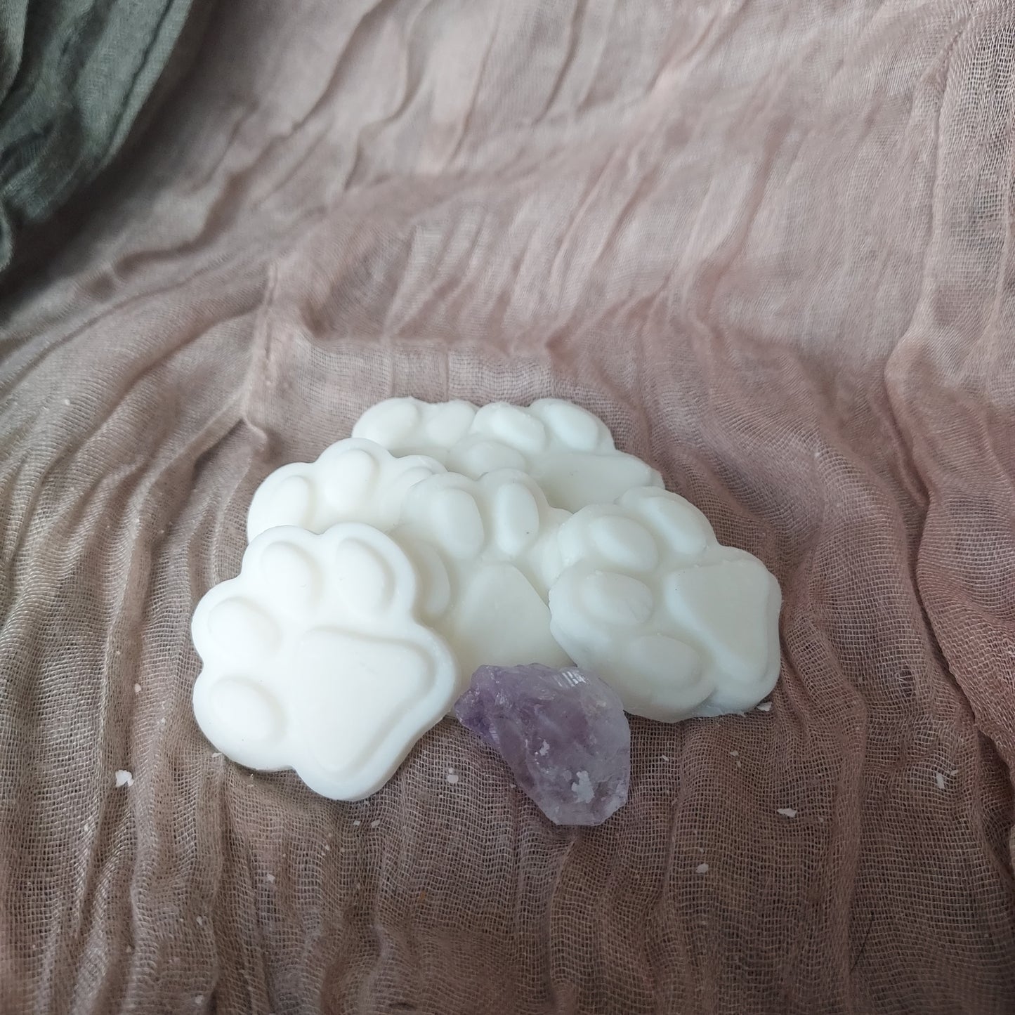 Wax melts with stone